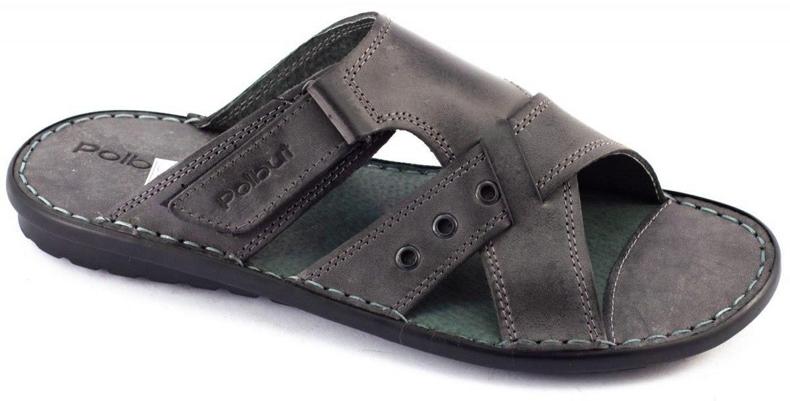 Polbut Chinelos masculinos cinza SA05 1