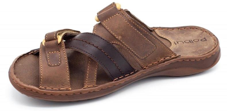 Polbut Chinelos masculinos marrons SA06 marrom 2