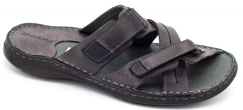 Polbut Chinelos masculinos cinza SA06 1