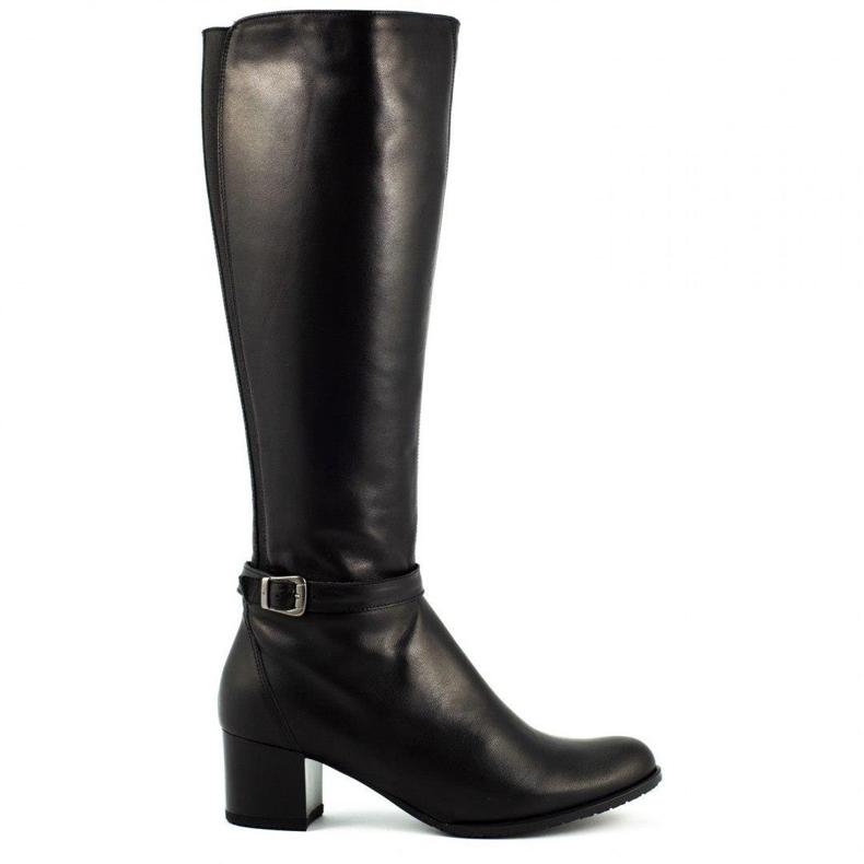 Lizard Botas pretas de inverno para mulheres 03854 preto 1