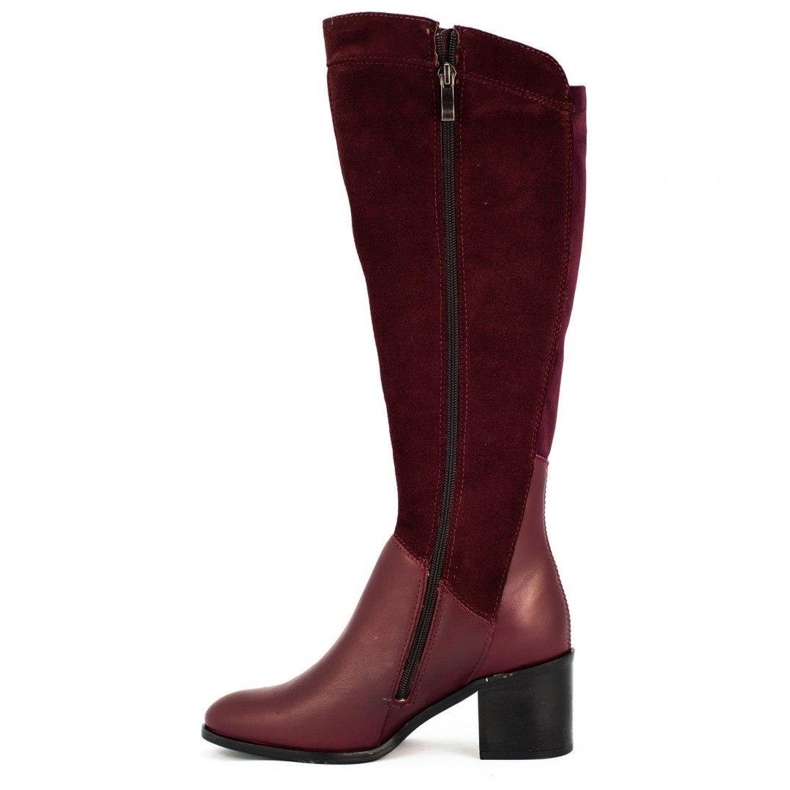 Dolce Pietro Botas femininas de inverno 2051 bordô vermelho multicolorido 1