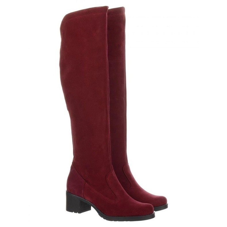 Olivier Botas isoladas Agnes bordô vermelho 1