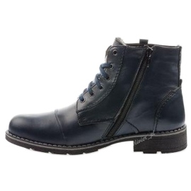 Mario Pala Botas de neve azul marinho masculinas 312 azul-marinho 1