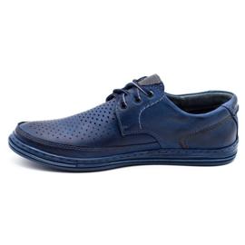 Polbut Sapatos perfurados masculinos J44L azul marinho azul-marinho 2