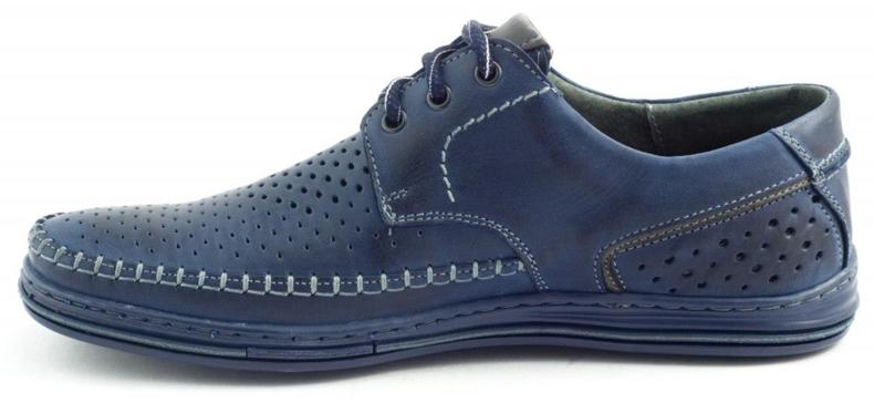 Polbut Sapatos perfurados masculinos J44L Pł azul marinho azul-marinho 2