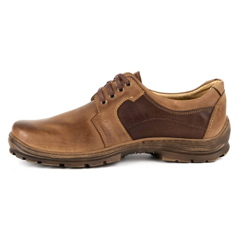 Polbut Sapatos masculinos casuais K19 marrom castanho 1