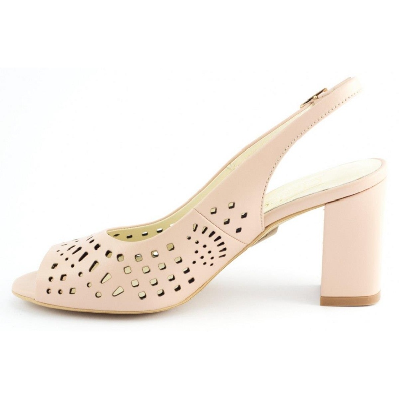 Clasicco Sandálias perfuradas no post 1673 rosa pó 1