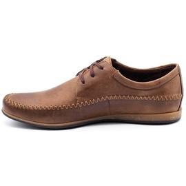 Polbut Sapatos masculinos de couro C22 marrom 2