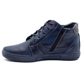 Polbut Sapatos de inverno masculino J47S azul marinho azul-marinho 1
