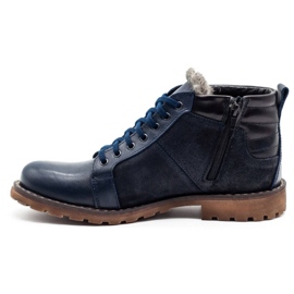 Mario Pala Sapatos de inverno masculino 865 MP azul marinho azul-marinho 1