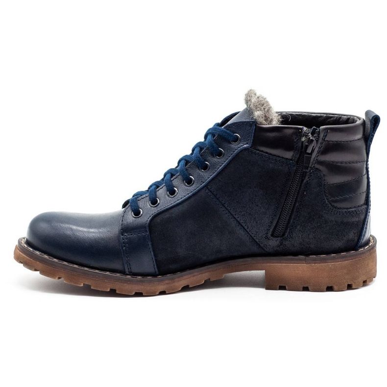 Mario Pala Sapatos de inverno masculino 865 MP azul marinho azul-marinho 1