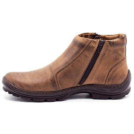 Mario Pala Botas de inverno masculinas marrons de 300 MP marrom 1