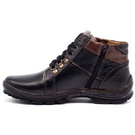 Mario Pala Botas de inverno masculinas negras 311 MP preto 1