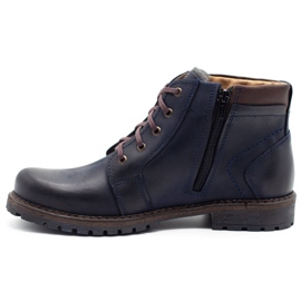 Polbut Botas de neve masculinas J34S azul marinho 1