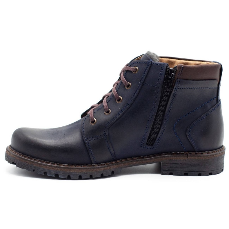 Polbut Botas de neve masculinas J34S azul marinho 1