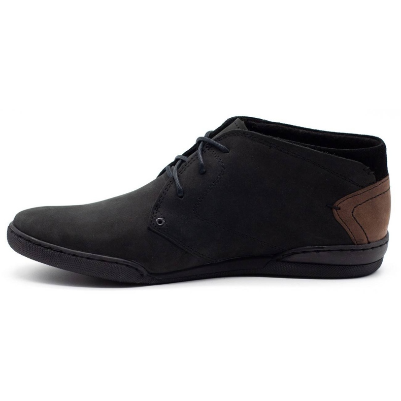 Polbut Sapatos masculinos pretos isolados C37F camurça 1