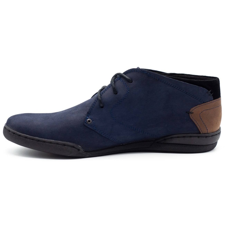 Polbut Sapatos isolados masculinos C37F camurça azul marinho azul-marinho 1