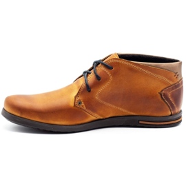 Polbut Sapatos isolados masculinos C37F vermelho laranja 1