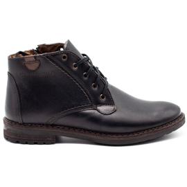 Mario Pala Botas de inverno masculinas negras 911 MP preto 1