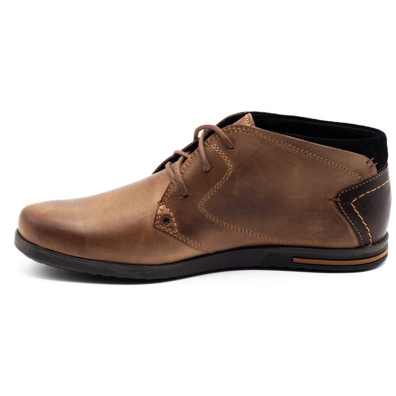 Polbut Sapatos masculinos com isolamento marrom C37F 1