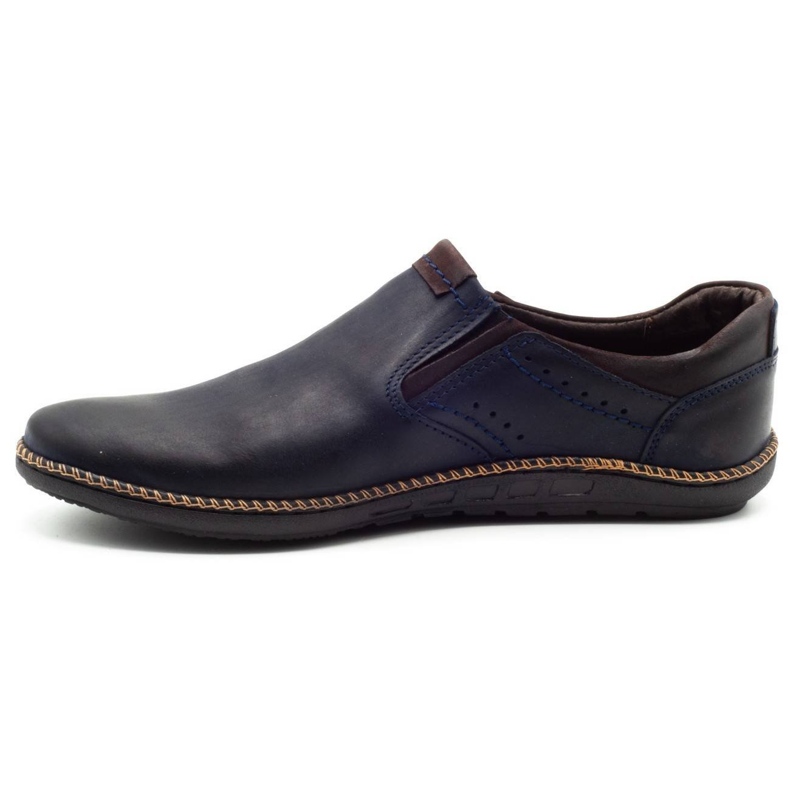 Polbut Sapatos masculinos 401E azul marinho 1