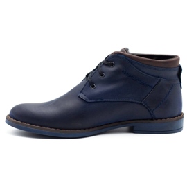 Polbut Sapatos isolados masculinos J38S azul marinho azul-marinho 1