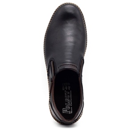 Polbut Sapatos masculinos negros 401E preto 1