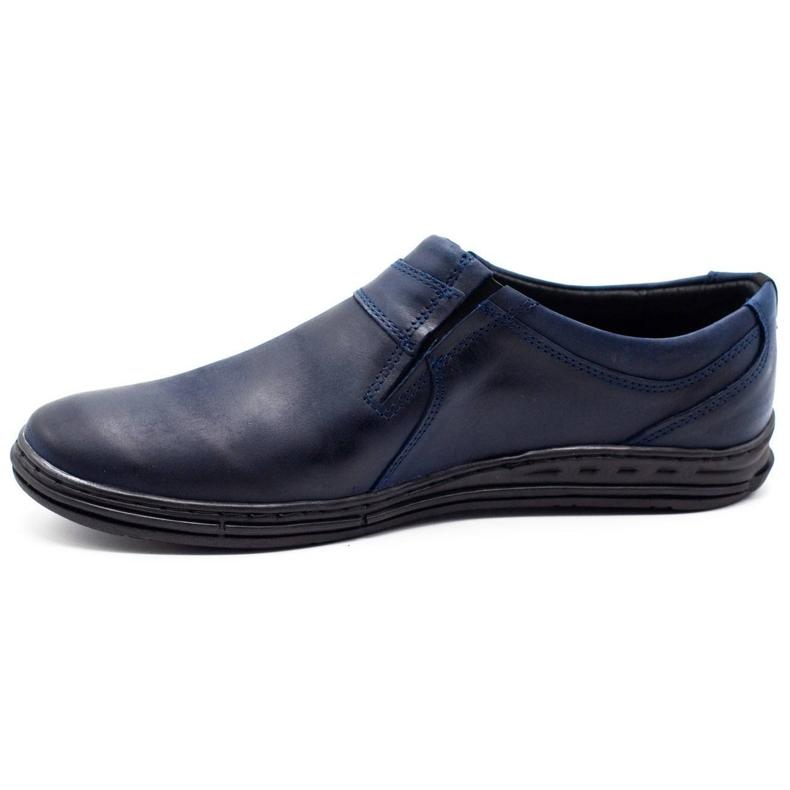 Polbut Sapatos masculinos slip 362E azul marinho azul-marinho 2