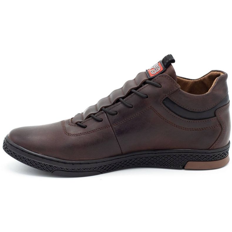 Polbut Sapatos de inverno masculino K26F marrom escuro 1
