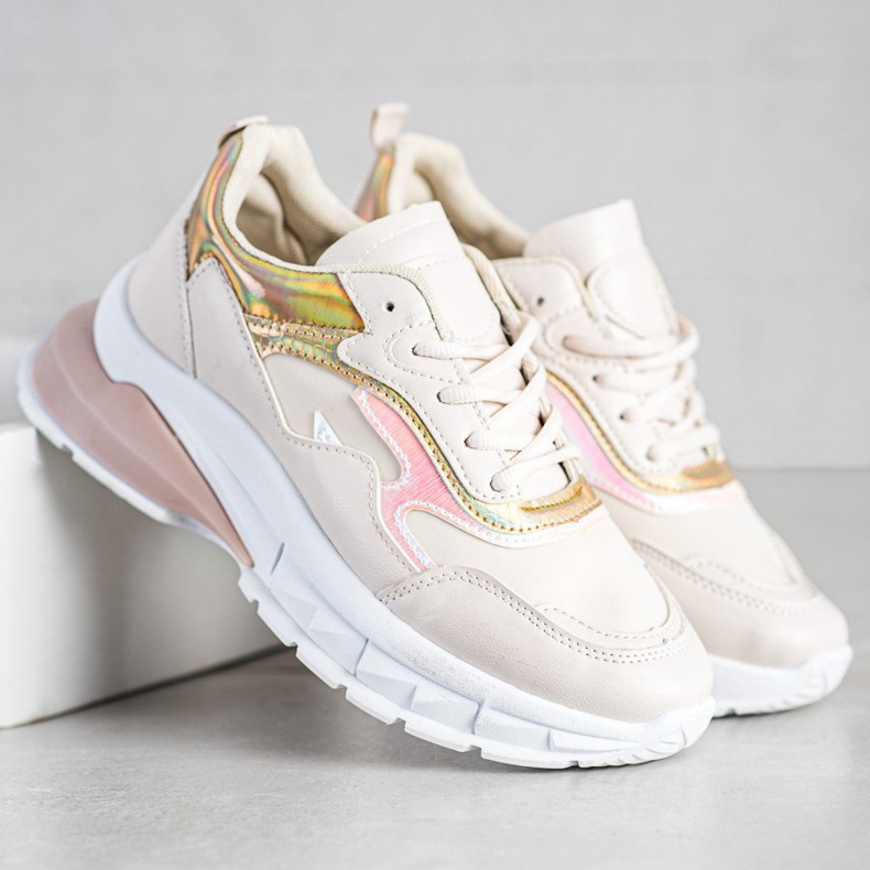 Sweet Shoes Tênis Bege Estiloso 2