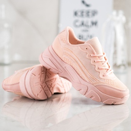 SHELOVET Tênis de Pó rosa 1