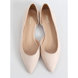 Bailarinas com recorte bege MM-593 bege 1