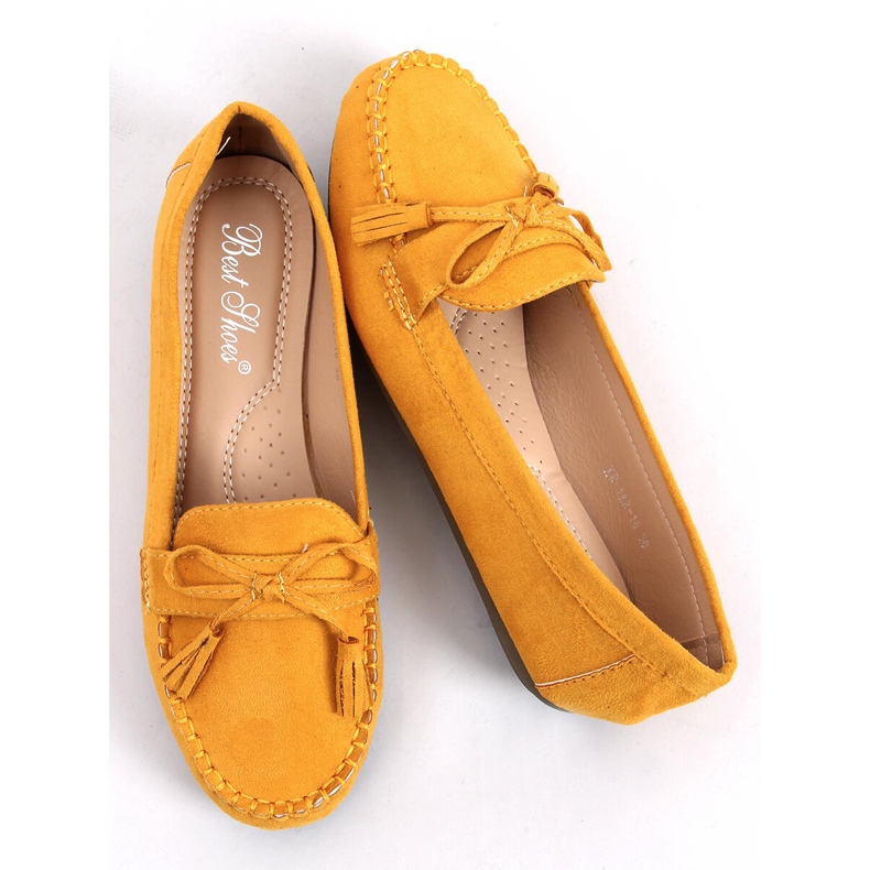 BM Mocassins de mel feminino XR-1R2 amarelo 2