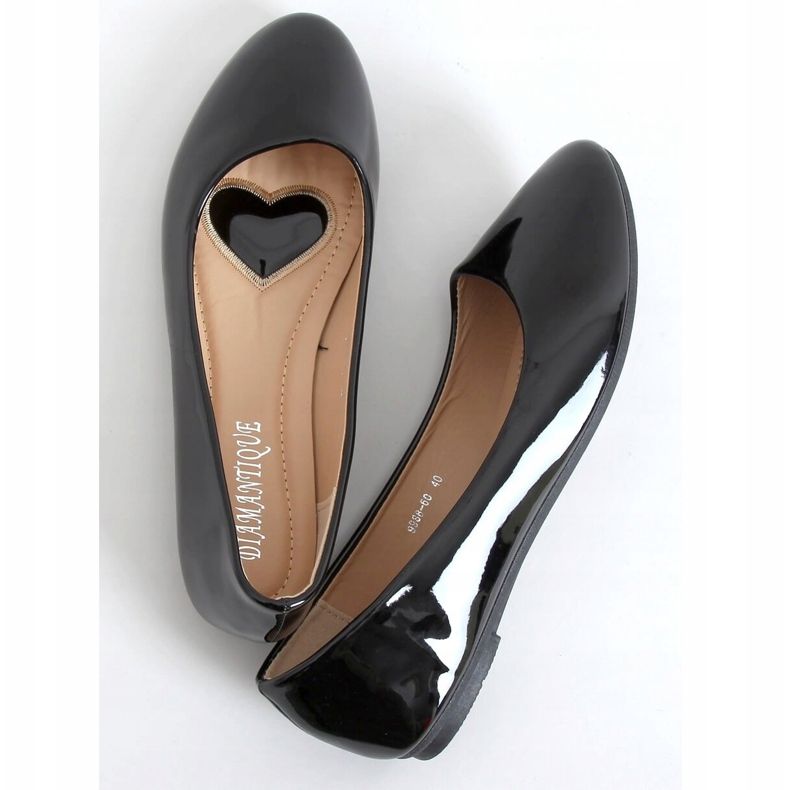 Bailarinas lacadas pretas 9988-60 Black preto 1