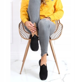 Meias pretas sapatos esportivos C9273 Negro preto 1