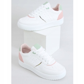 Calçados esportivos femininos brancos BL218P rosa 1