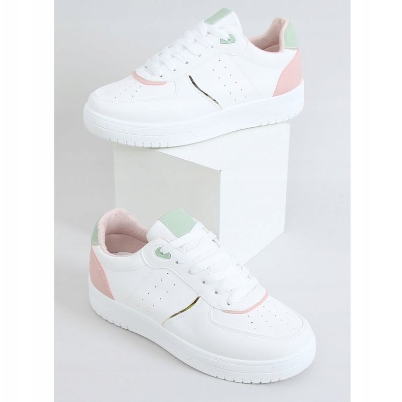 Calçados esportivos femininos brancos BL218P rosa 1
