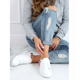 Tênis feminino branco e vermelho LA132P Vermelho 2