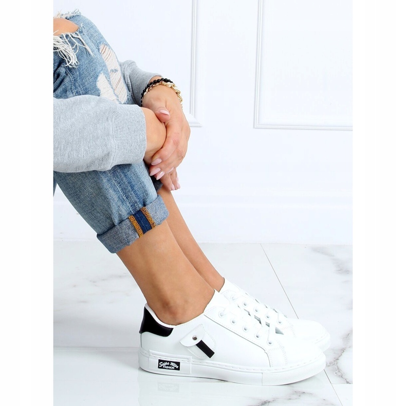 Tênis feminino preto e branco LA132P BRANCO / PRETO 2