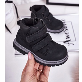 Apawwa Velcro Moa Preto Infantil 1