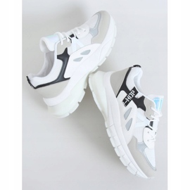 Calçados esportivos femininos brancos B0-553 BRANCO / PRETO multicolorido 1