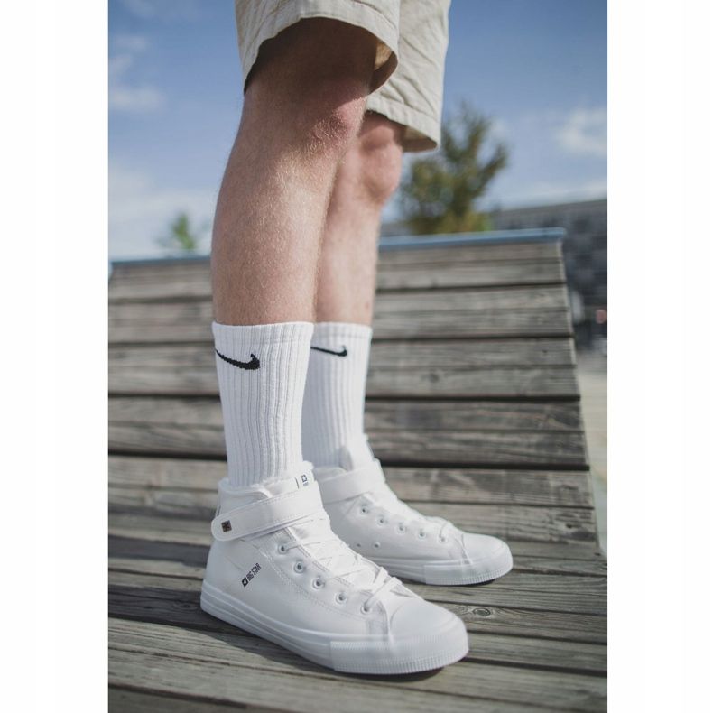 Tênis de cano alto masculino Big Star White Y174024 branco 2