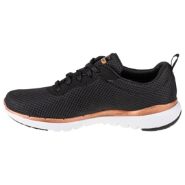 Skechers Flex Appeal 3.0 W 13070-BKRG Shoes preto dourado 1