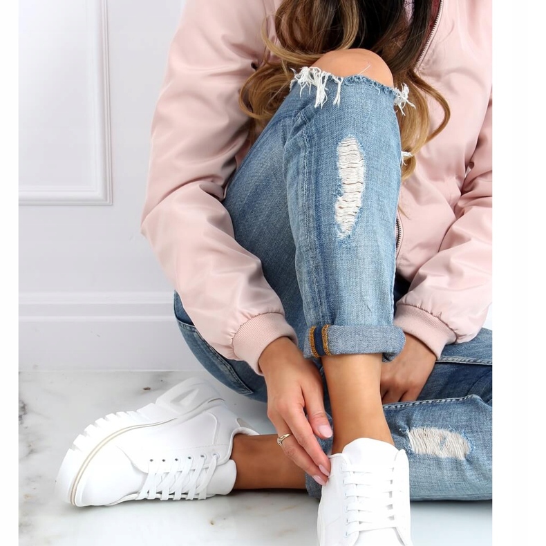 Tênis de sola alta bege NB382P branco 1