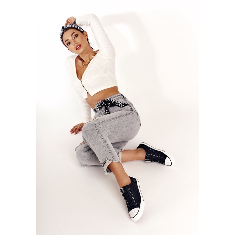 Tênis feminino Big Star Rubber Toe preto DD274338 1