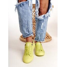 Tênis feminino Big Star Lime AA274012 amarelo 1
