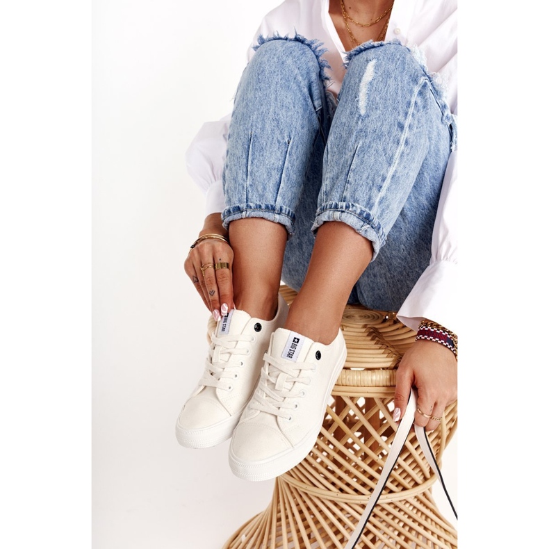 Tênis feminino Big Star White DD274451 branco 2