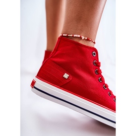 Tênis feminino Big Star High Red DD274334 vermelho 1