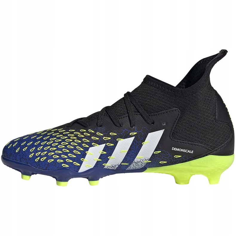 Botas de futebol adidas Predator Freak.3 Fg Junior marinho-verde FY0613 preto preto 1