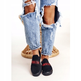 Tênis feminino slip-on Big Star FF274221 preto 2